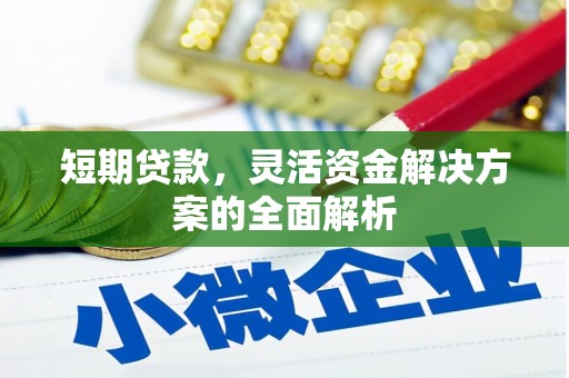 南沙短期贷款，灵活资金解决方案的全面解析